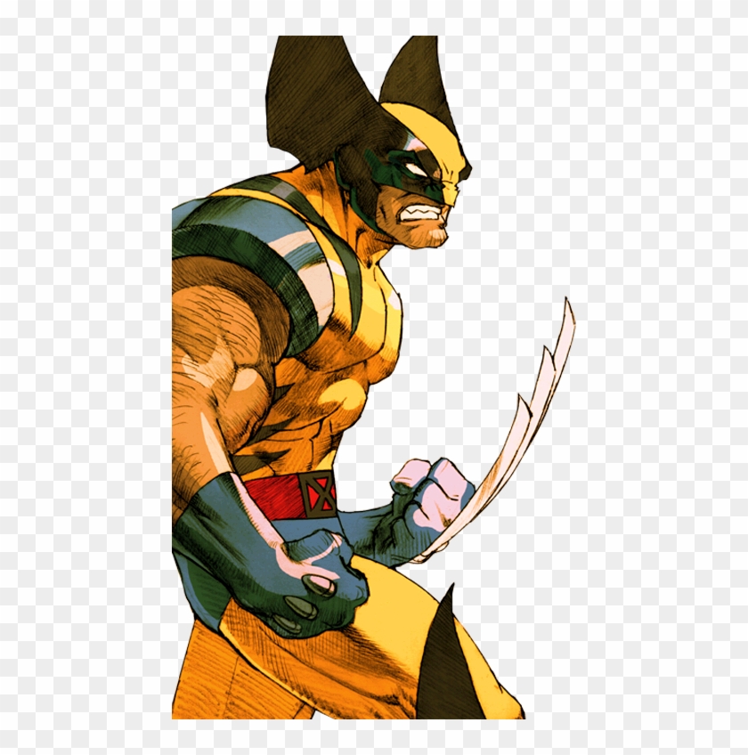 454 X 768 8 - Wolverine Marvel Vs Capcom 2 Clipart