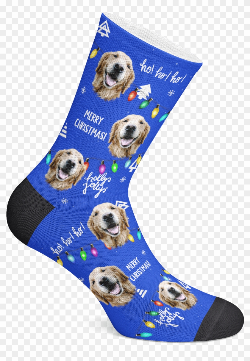 Puppy Christmas Lights - Custom Socks Clipart #462487