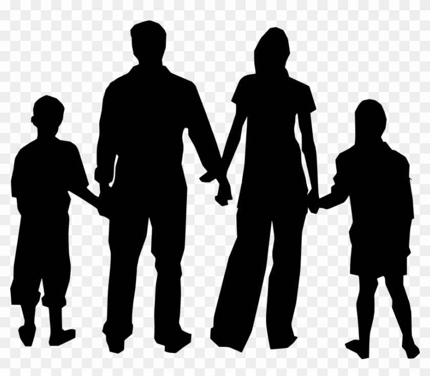 April 12, - Transparent Family Silhouette Png Clipart #462644