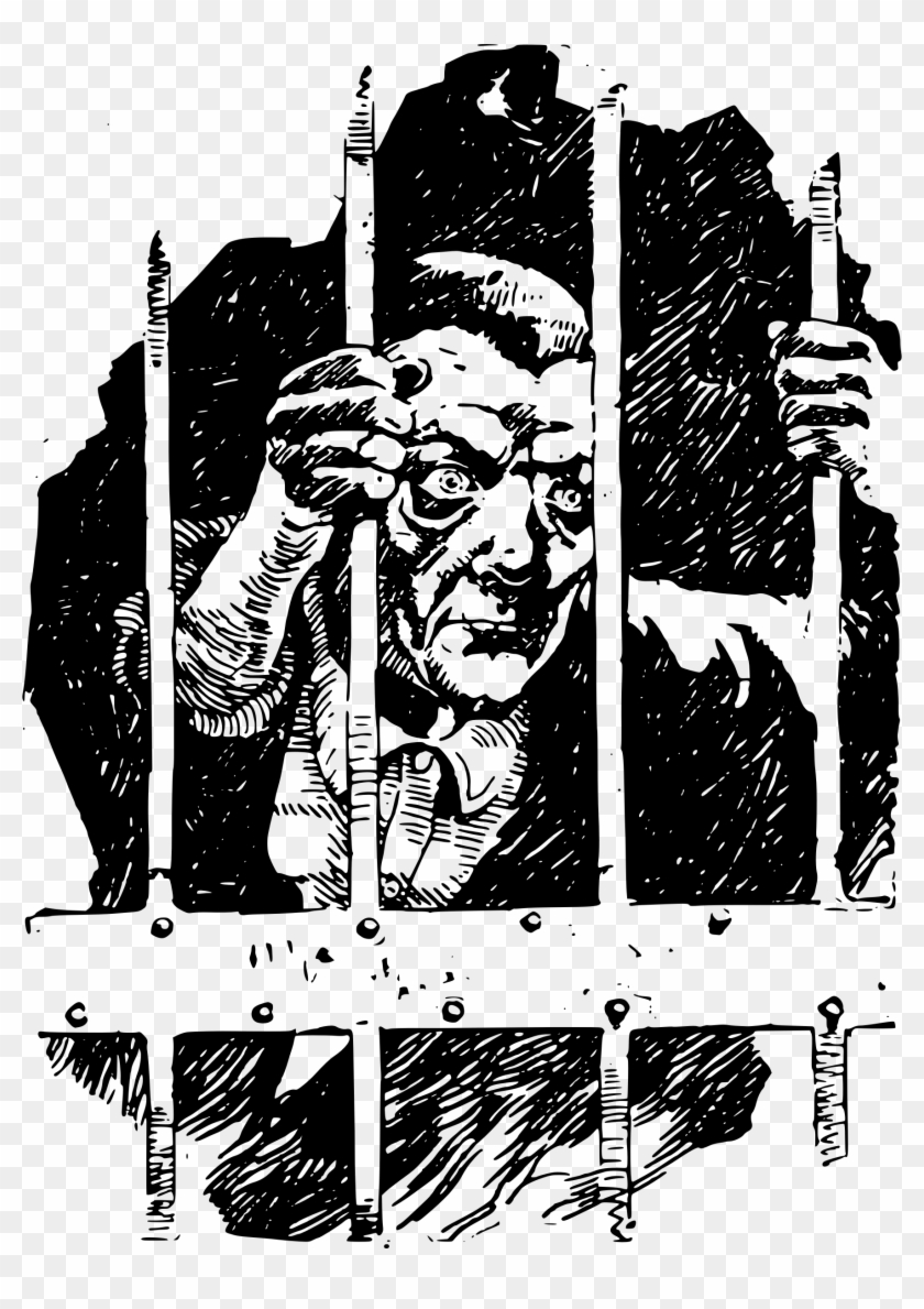 Big Image - Prisoners Black And White Clipart - Png Download