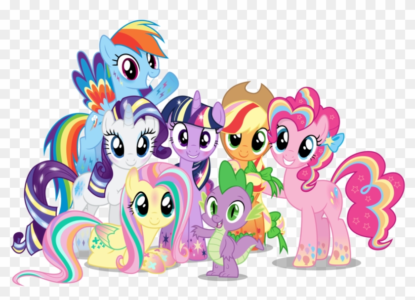 My Little Pony Movie Release Date Now October 6, - My Little Pony Mane 6 Clipart #462896