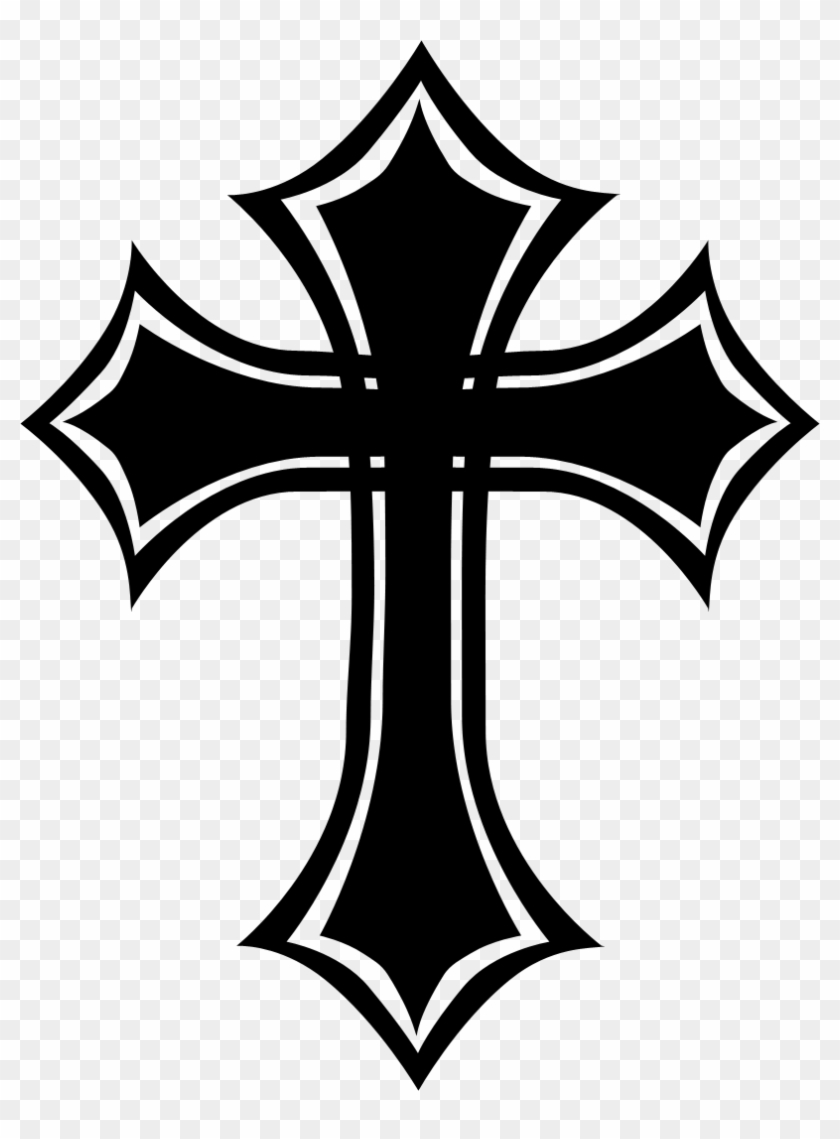 Tattoo Clipart Transparent Background - Gothic Cross - Png Download