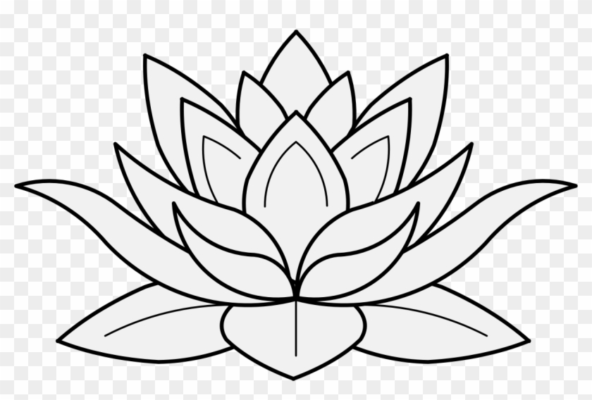 Lotus Flower Drawing 20 Intricate Drawing Lotus Flower - Lotus Flower Traceable Clipart