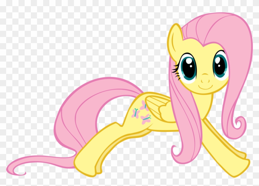 Fluttershy Pony Rainbow Dash Pink Yellow Mammal Vertebrate - My Little Pony Fluttershy Clipart