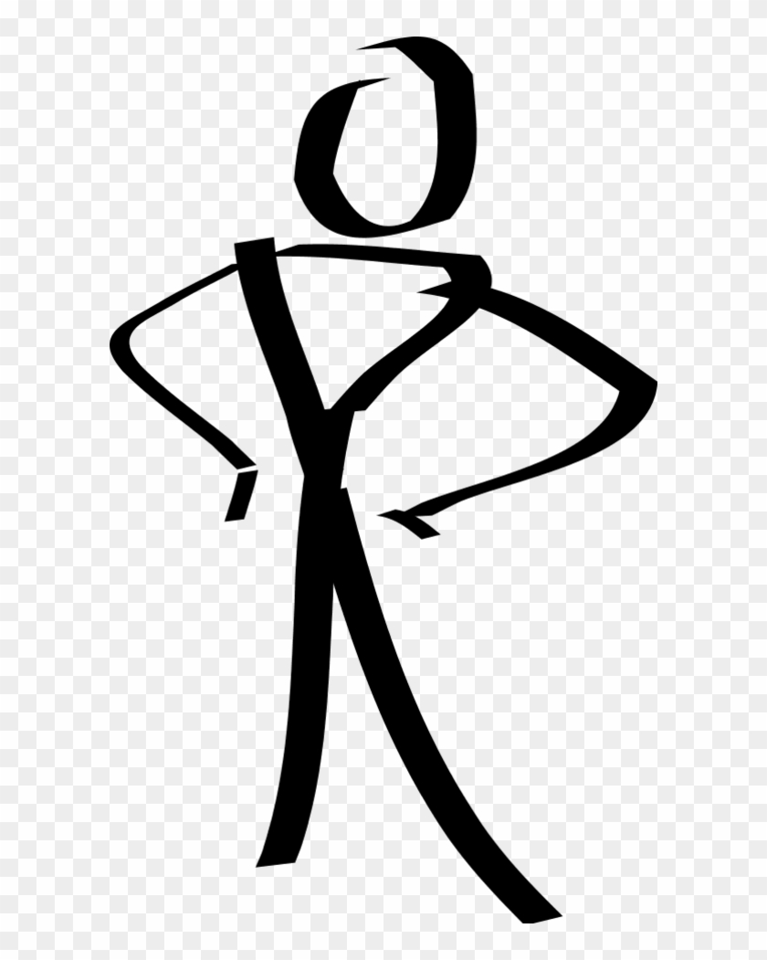 Person Cartoon 3157 Large - Stick Man Clipart - Png Download