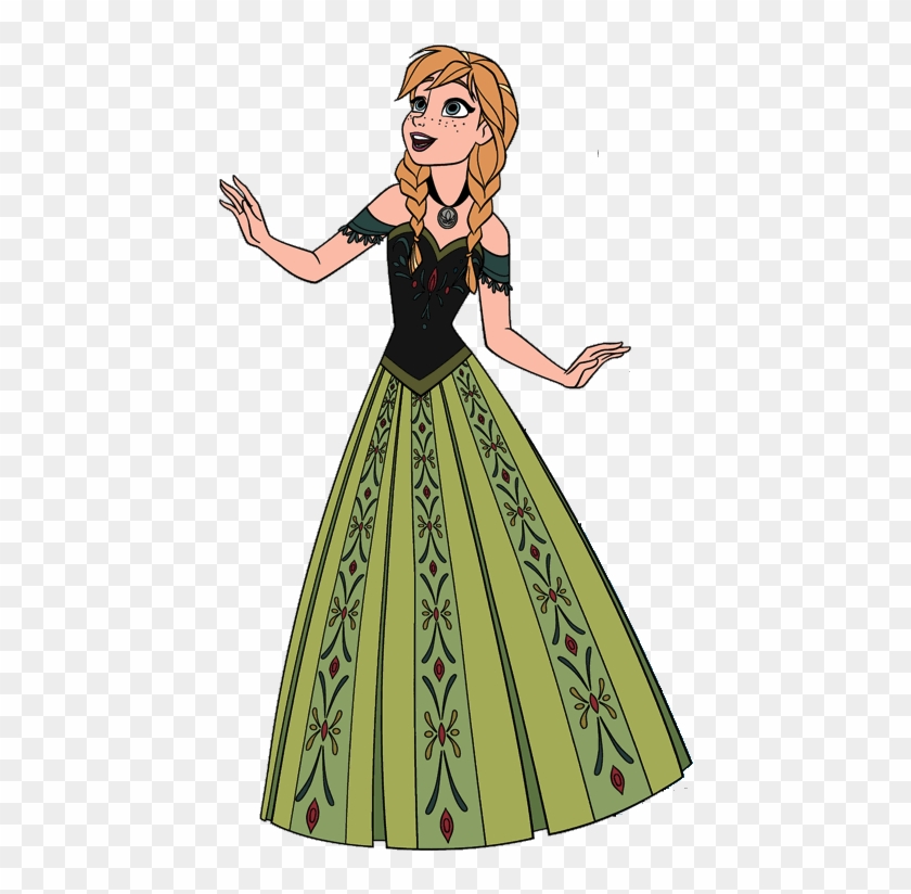 Clip Library Library Image Png Little Mermaid Parodies - Frozen Anna Green Dress Clipart Transparent Png #463698