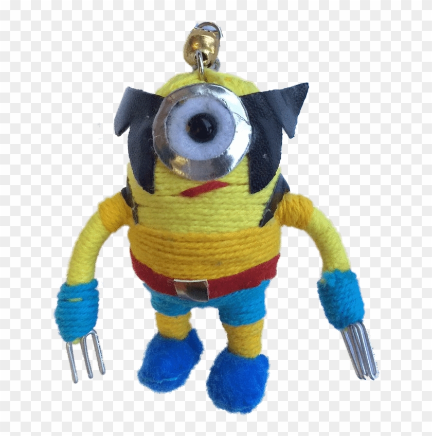Minion Superhero Wolverine Classic Yellow & Blue - Stuffed Toy Clipart #463700