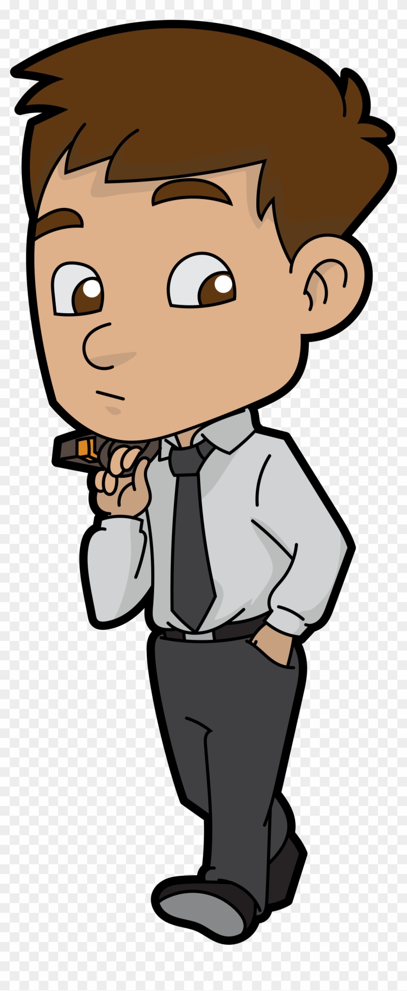 Open - Curious Cartoon Clipart