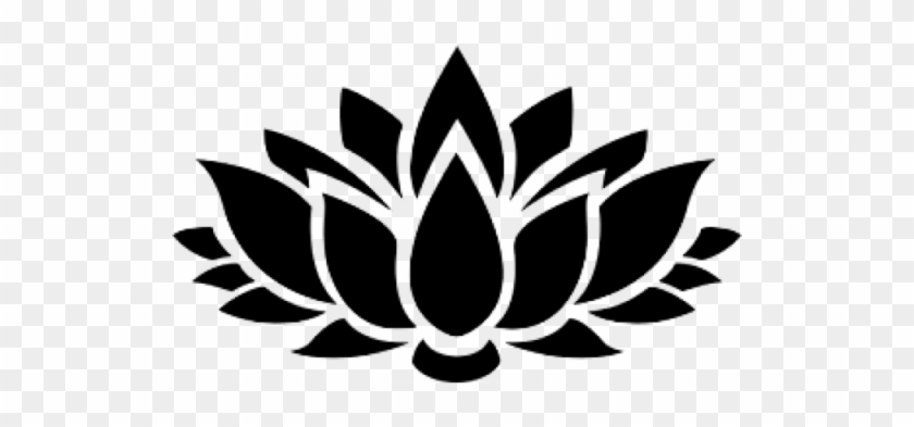 640 X 640 20 - Lotus Flower Silhouette Clipart #464392