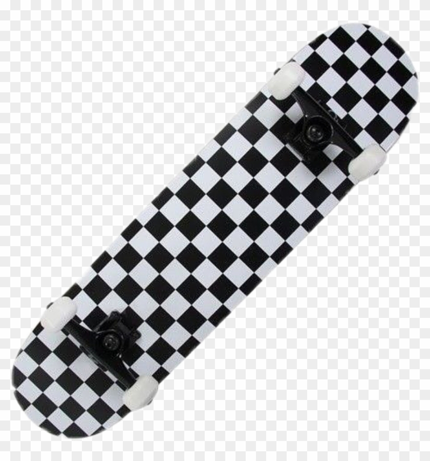 Sk8erboi Skateboard Checkerd Aesthetic Style Png Freeto - Aesthetic Skateboard Png Clipart