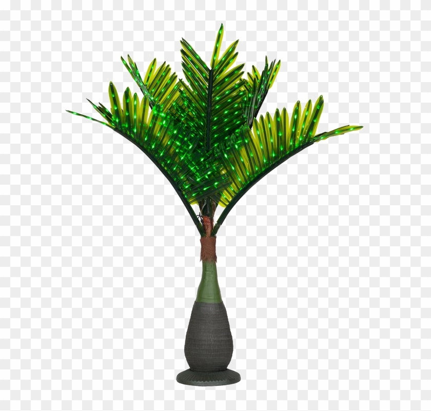 Palm Tree Free Png Image - Palm Tree With Lights Png Clipart #464787