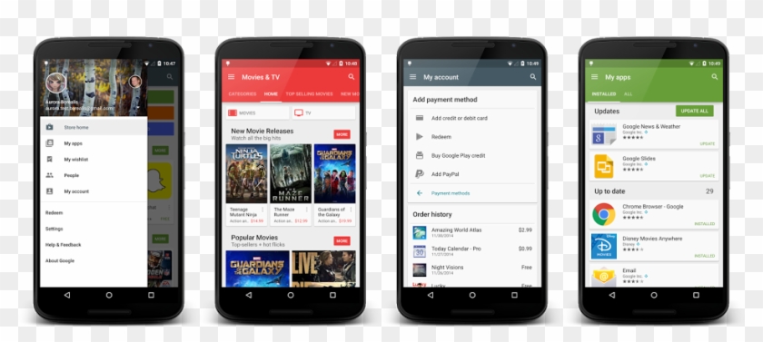 Google Play Alternatives, Alternative Apps Store, Android - Google Material App Design Clipart