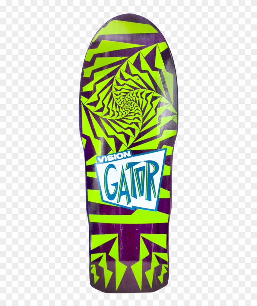 Pur/grn Stain - Vision Gator Skateboards Clipart #465341