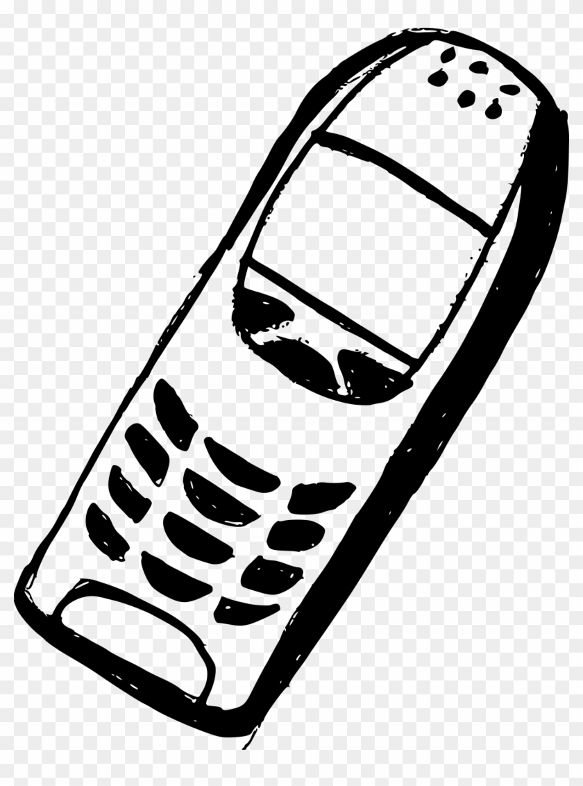 Free Download - Old Telephone Drawing Png Clipart #465543