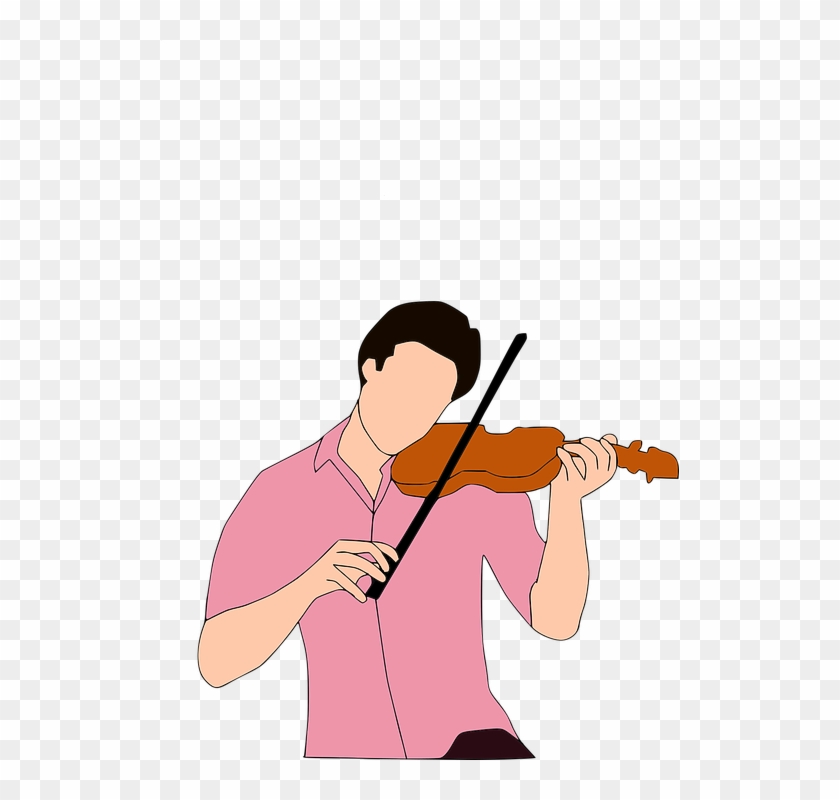 Violin, Man, Play, Music, Concert, Casual - Gambar Orang Main Biola Clipart #465649