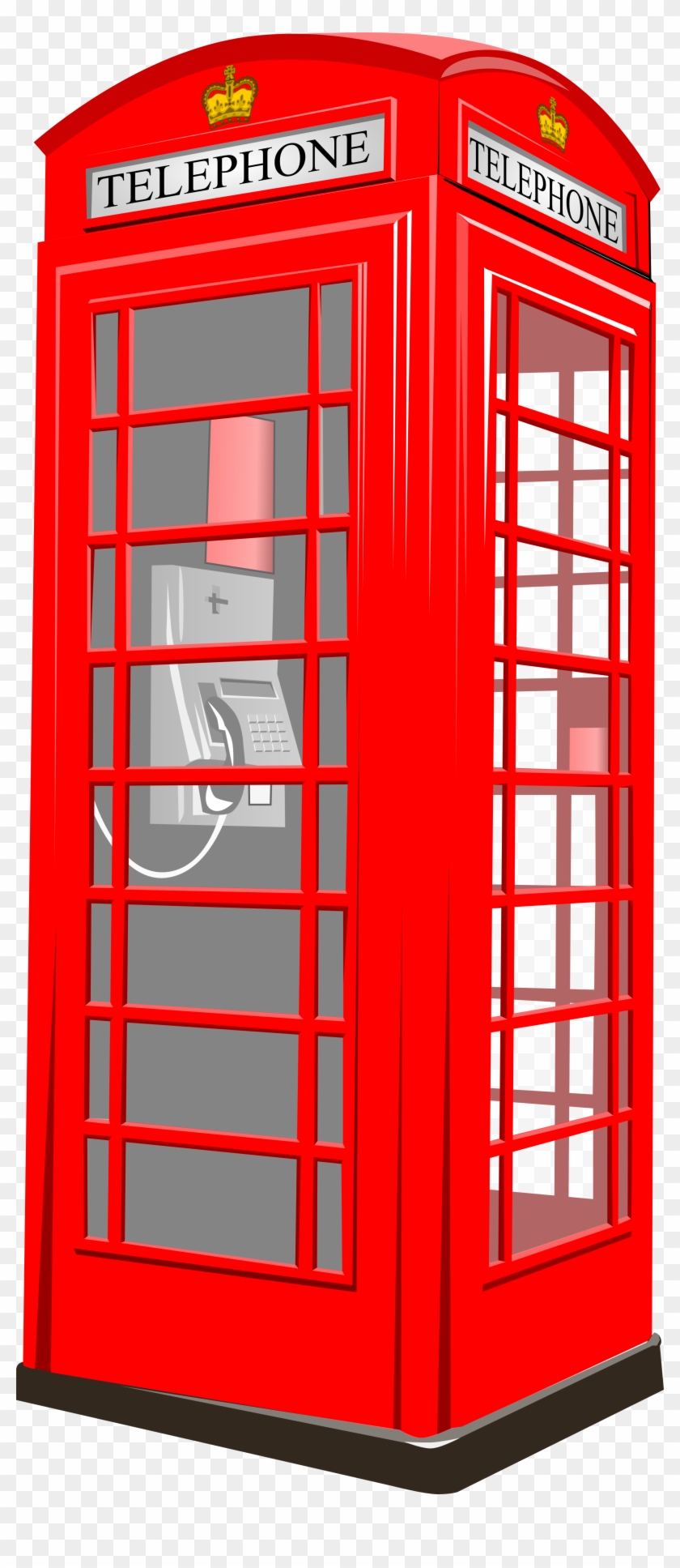 British Phone Booth 2-2555px - London Phone Box Clip Art - Png Download #465743
