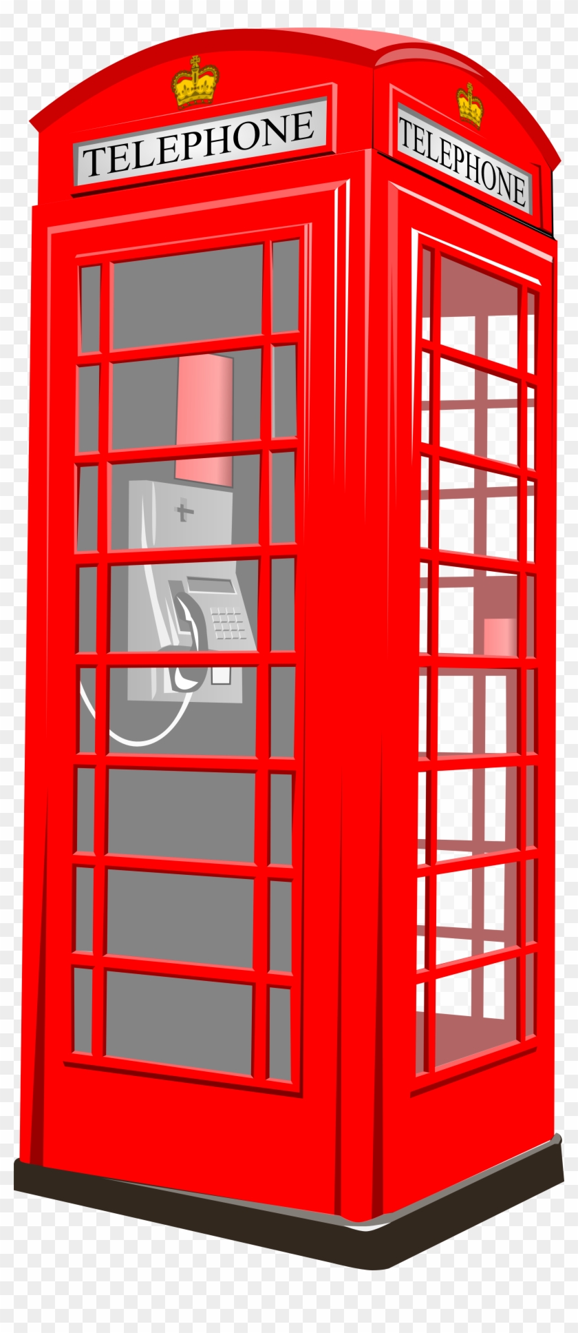 British Phone Booth 2-2555px - London Phone Box Clip Art - Png Download