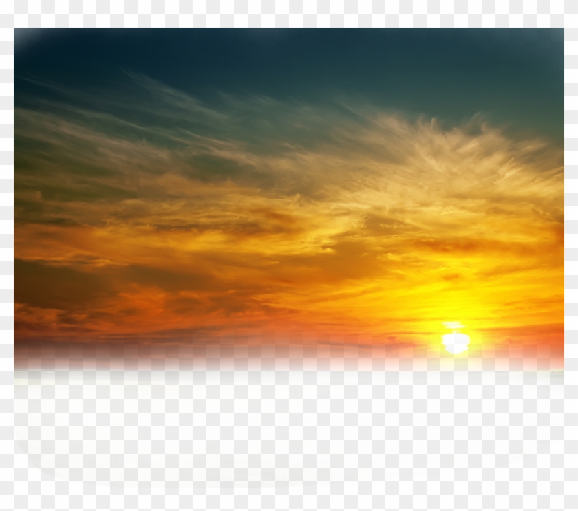 Ftestickers Sky Clouds Fireclouds Sunset - Picsart Sunset Png Clipart #466257