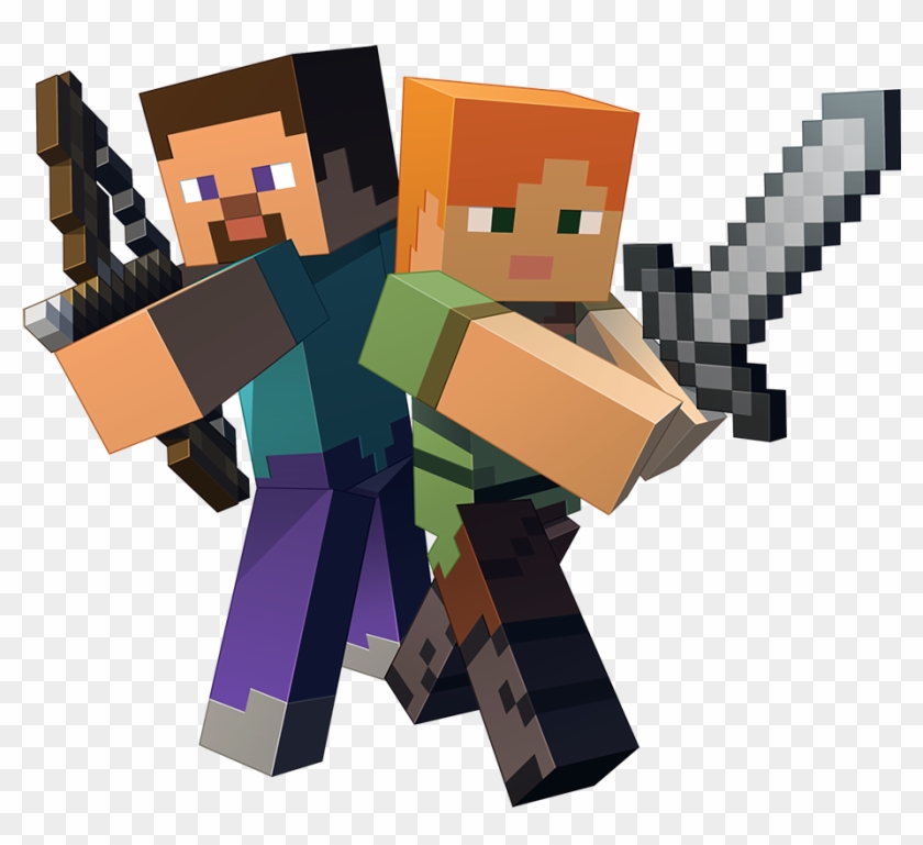 388kib, 1000x876, 269117725001211 - Steve And Alex From Minecraft Clipart