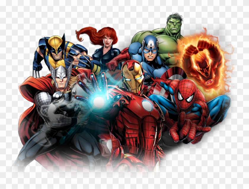 Marvel Png Pluspng Pluspng - Marvel Super Heroes Png Clipart