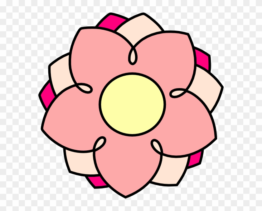 Pink Flower Svg Clip Arts 594 X 595 Px - Png Download #466758