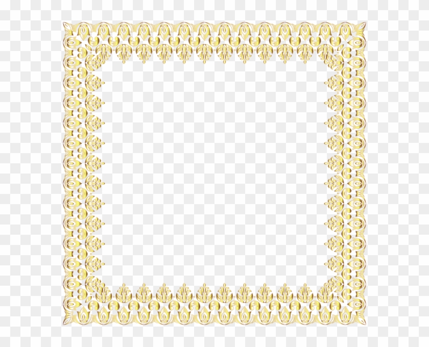 Border Frame Transparent Png Clip Art Image Arts Pinterest - Gold Square Frame Png