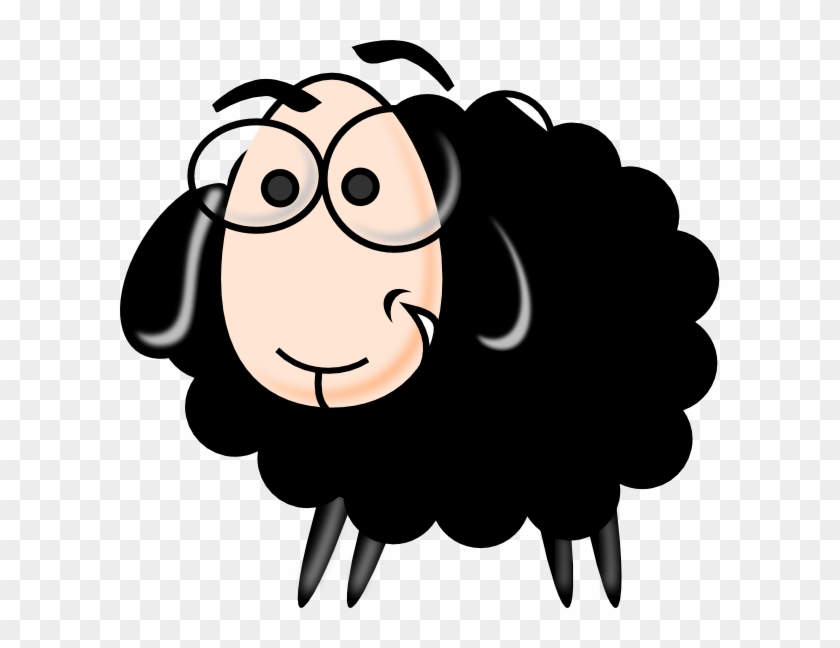 Black White Clipart Sheep - Sheep Clipart Black And White - Png Download #467519