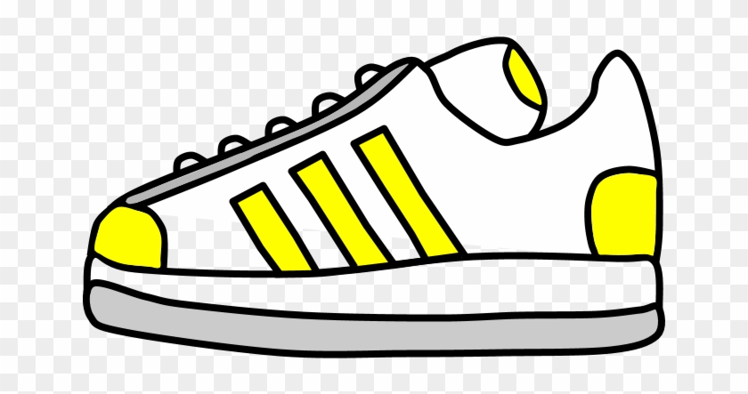 Sneakers, Tennis Shoes, Yellow Stripes, Png Clipart #467567