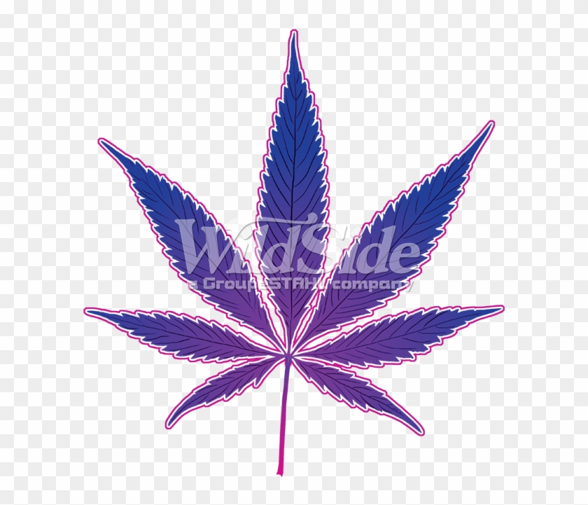 Pot Leaf - Neon - Marijuana Pot Leaf Clipart