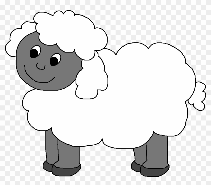 Sheep Black And White Clip Art Sheep Mask Clipart - Clipart Sheep - Png Download #467636