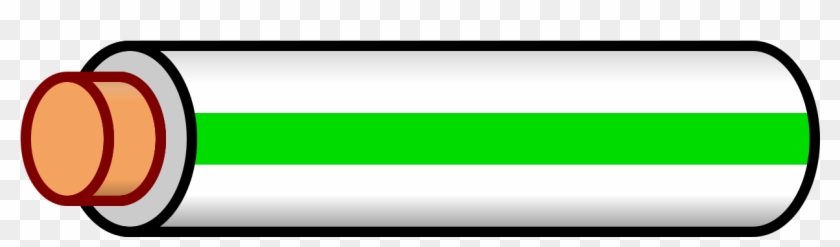 Wire White Green Stripe - Orange With Red Stripe Wire Clipart #467778