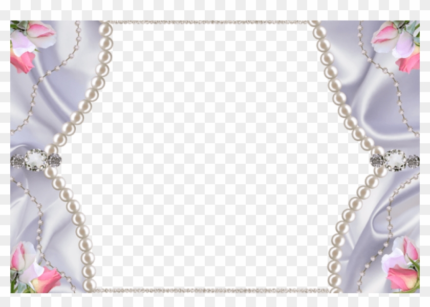 Free Png Best Stock Photos Delicateframe With Pearls - Diamond And Pearls Background Clipart #467840