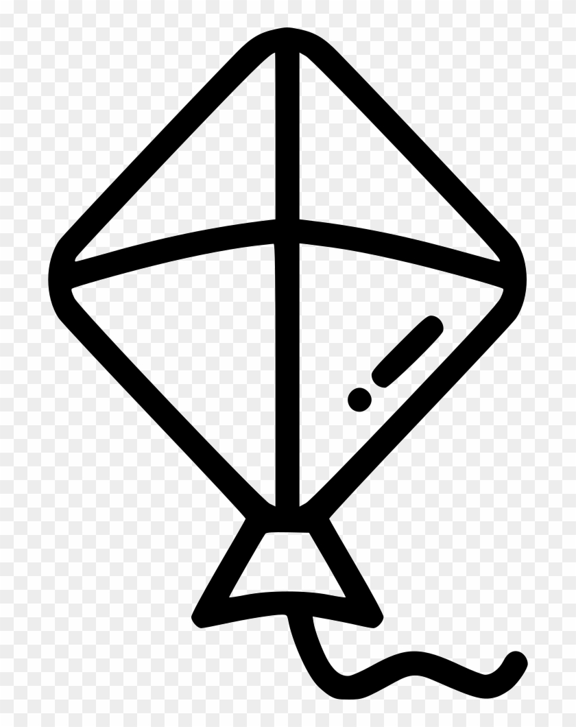 Png File Svg - Clip Art Black And White Kite Transparent Png #468002