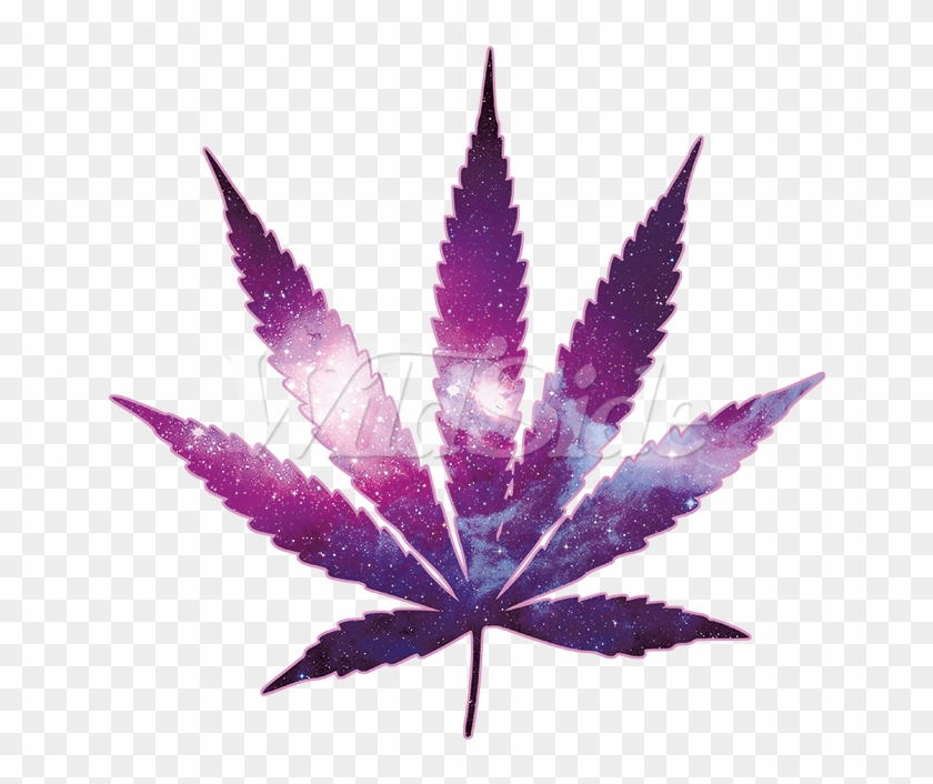 Pot Leaf Galaxy - Hemp Leaf Free Png Clipart
