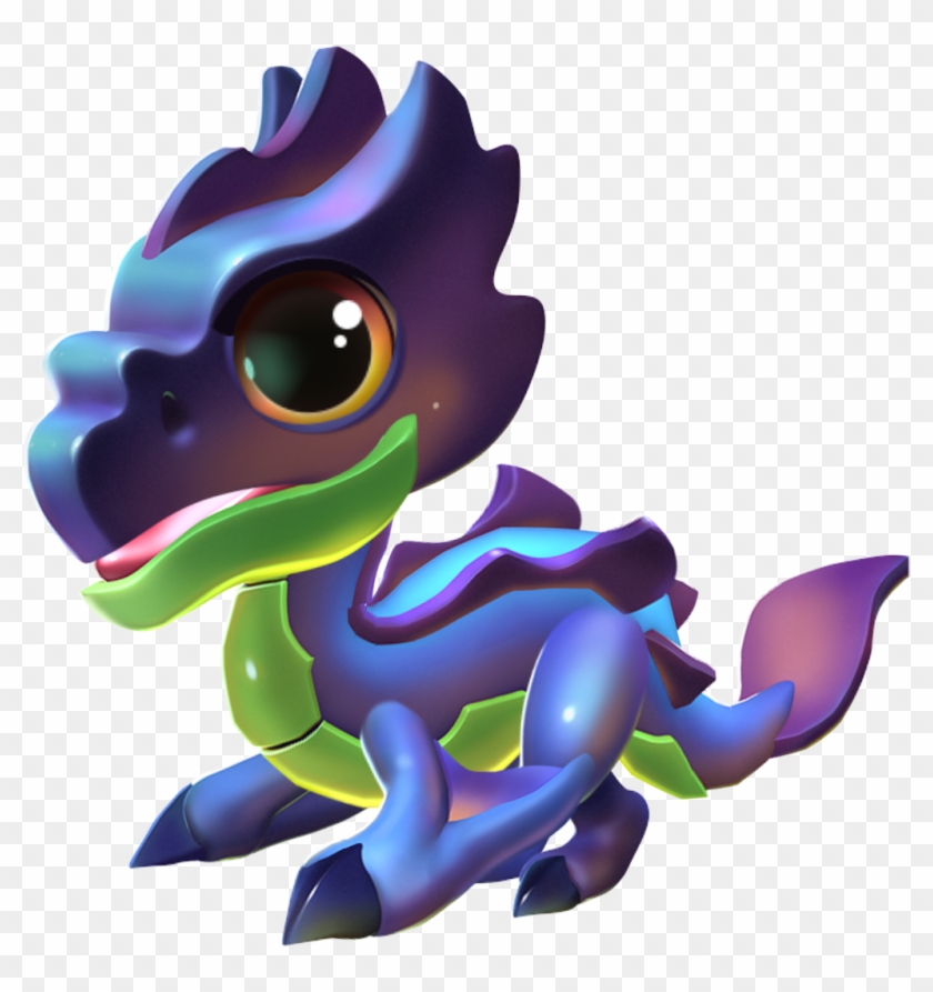 Sunset Dragon Baby - Cartoon Clipart