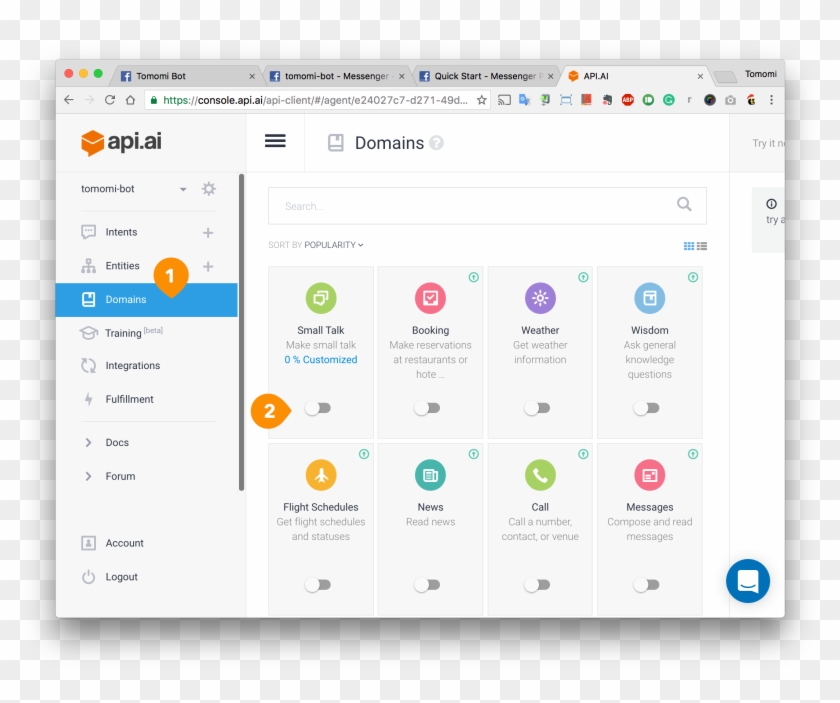 Create A Fb App - Api Ai Clipart