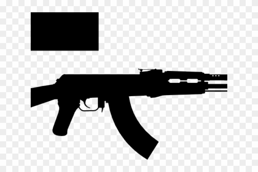 Ak 47 Silhouette Clipart #469095