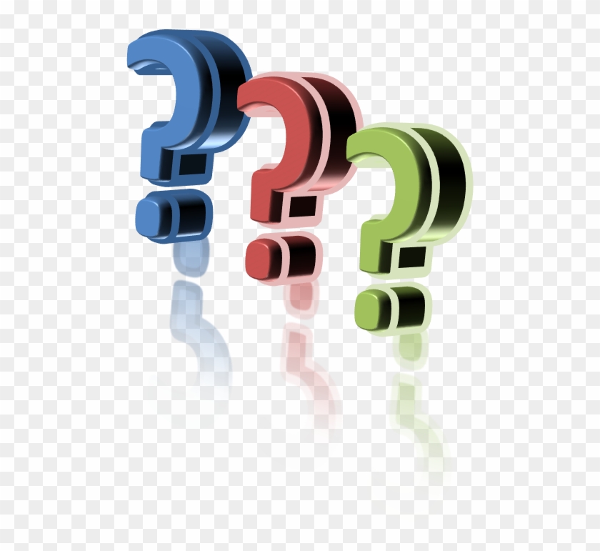 A Picture Of Three Question Marks - Graphic Design Clipart