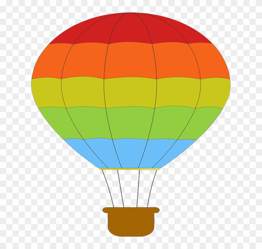 Hot Air Balloon Black And White Free Clipart Hot Air - Air Balloon Clipart - Png Download #469583