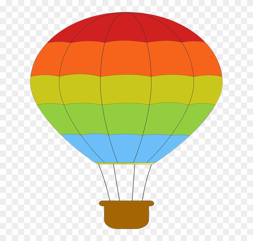 Hot Air Balloon Black And White Free Clipart Hot Air - Air Balloon Clipart - Png Download