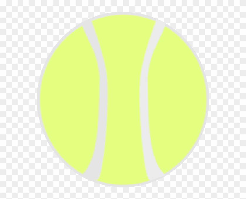 Flat Yellow Tennis Ball Vector 4vector - Circle Clipart