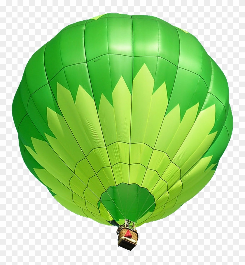 Blue Hot Air Balloon Transparent - Green Hot Air Balloon Clipart - Png Download