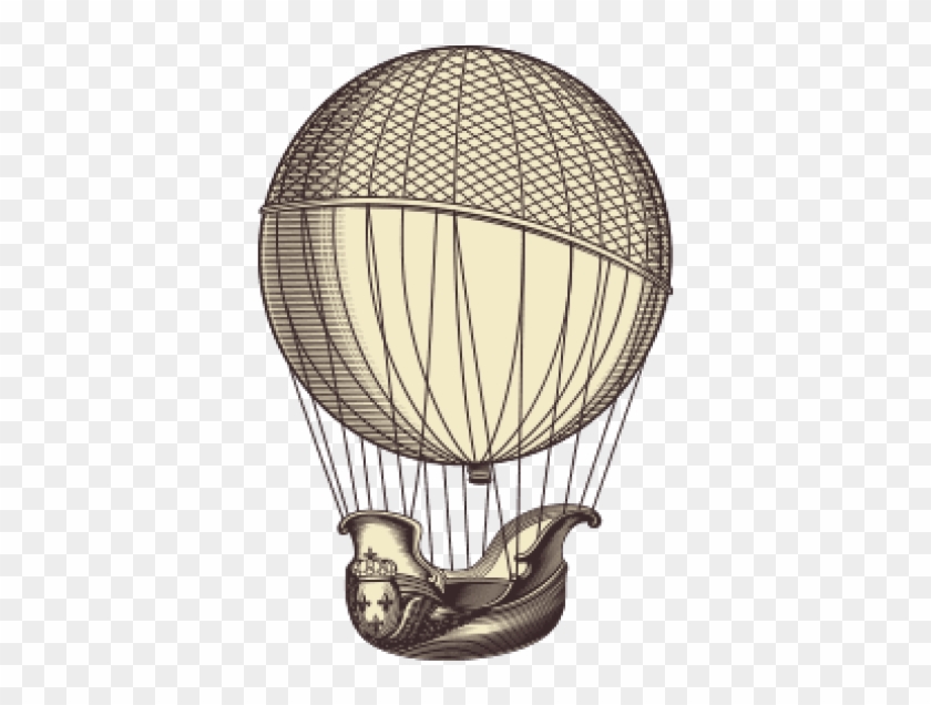 Download Retro Hot Air Balloon Png Images Background - Vintage Hot Air Balloon Drawing Clipart