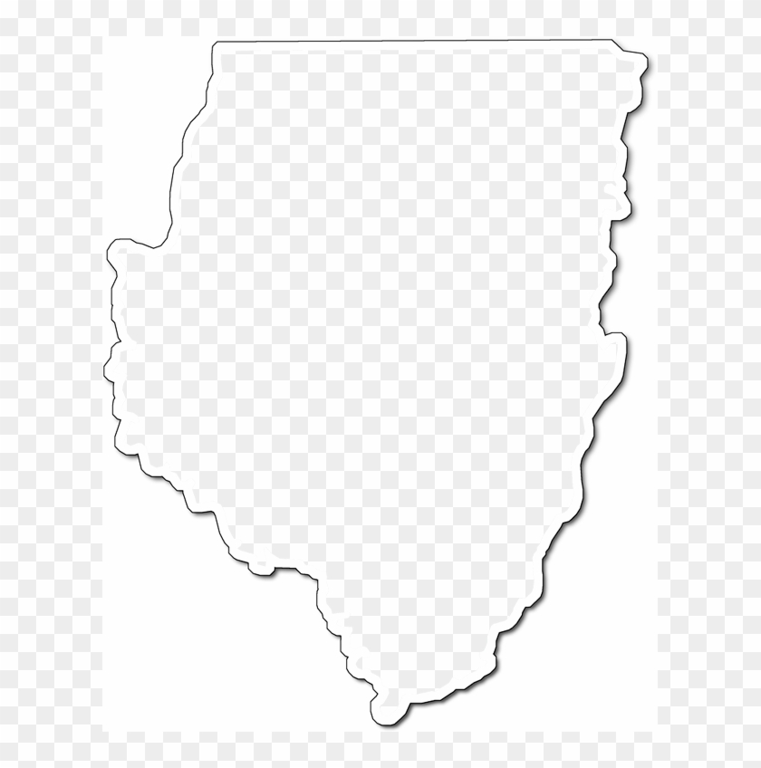 A Map Of Dixie With An Outer Shadow Around The Map - Carmine Clipart #469979