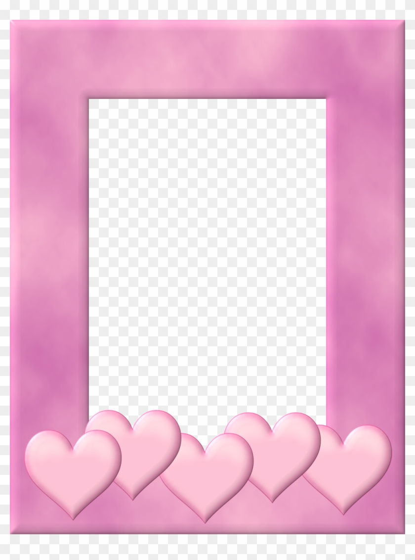 Cute Clipart Frame - Border Valentines Day Transparent - Png Download #4600628