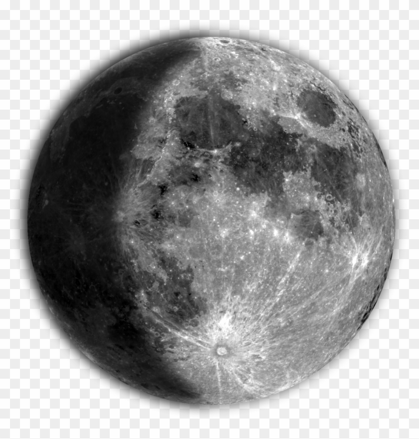 Full Moon Tattoo - Detailed Full Moon Tattoo Clipart