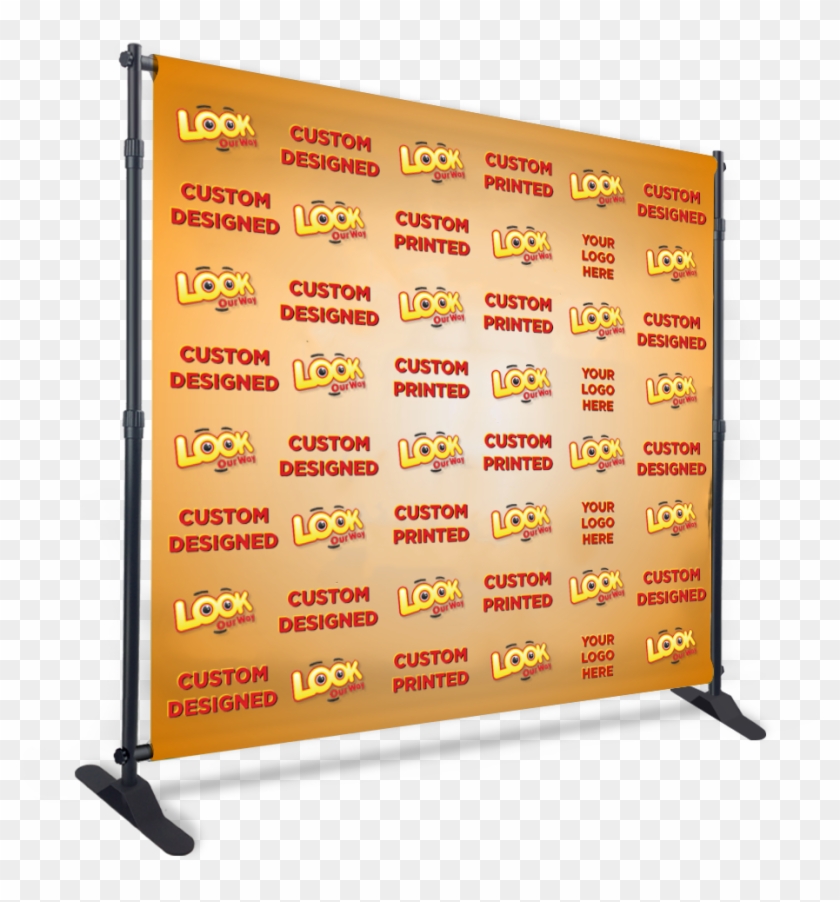 Custom Printed Step And Repeat Backdrop Banner 8ft - Banner Clipart