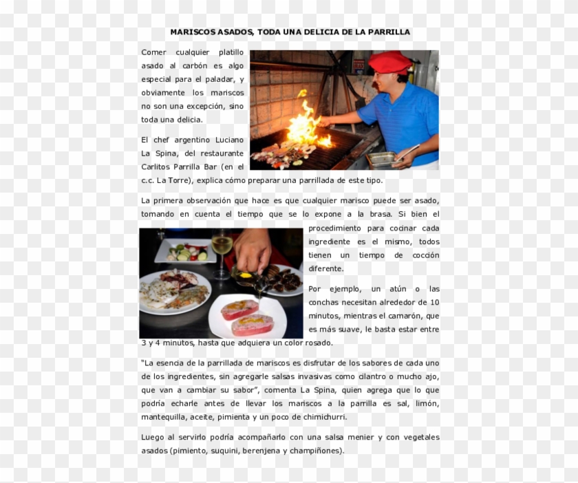 Mariscos Asados, Toda Una Delicia De La Parrilla - Ensayo Clipart