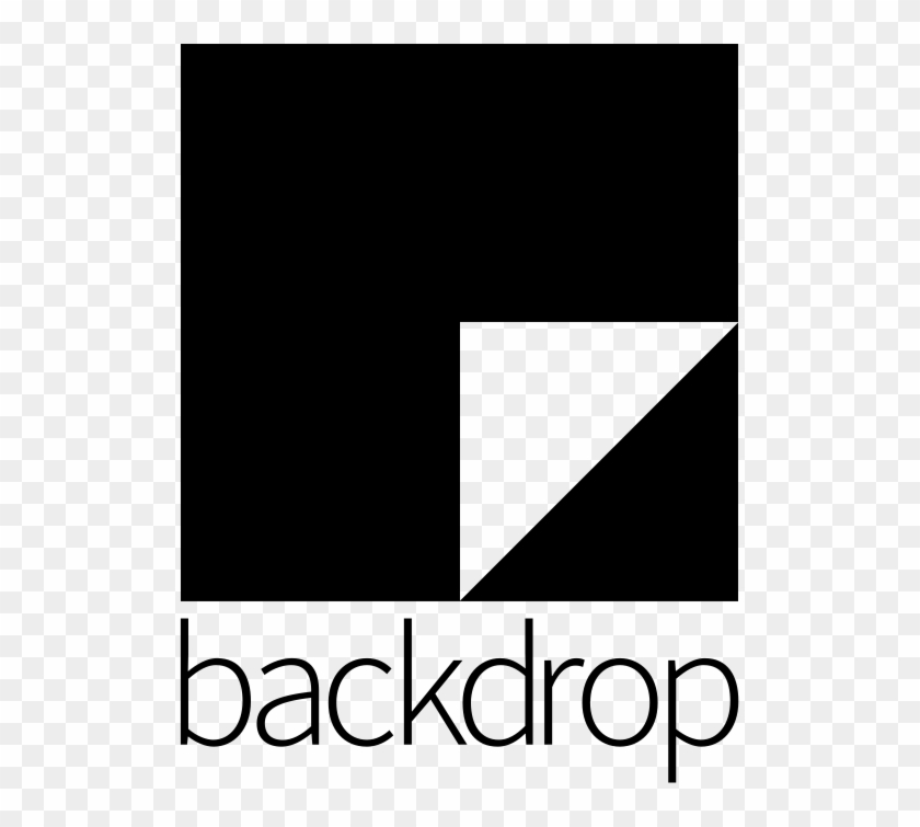 The Backdrop Logo Is A White Square With A Black Triangle - Backdrop Cms Clipart