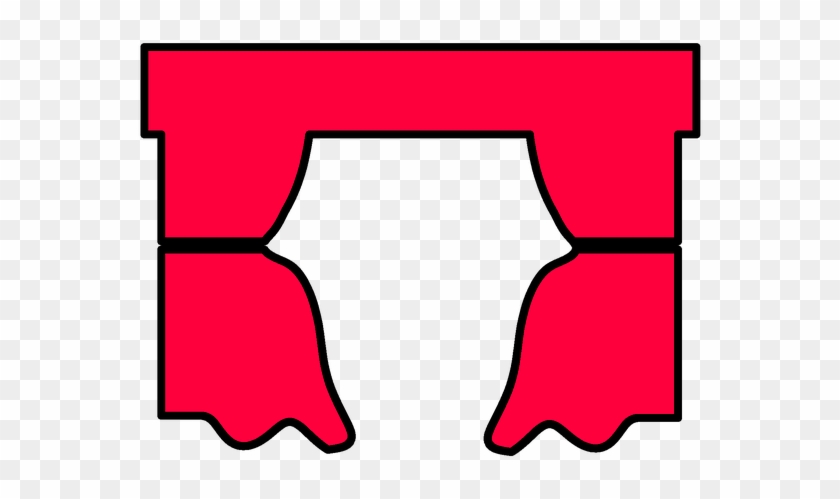 Stage Curtain, Curtain, Stage, Theater, Backdrop - Clip Art - Png Download #4601470